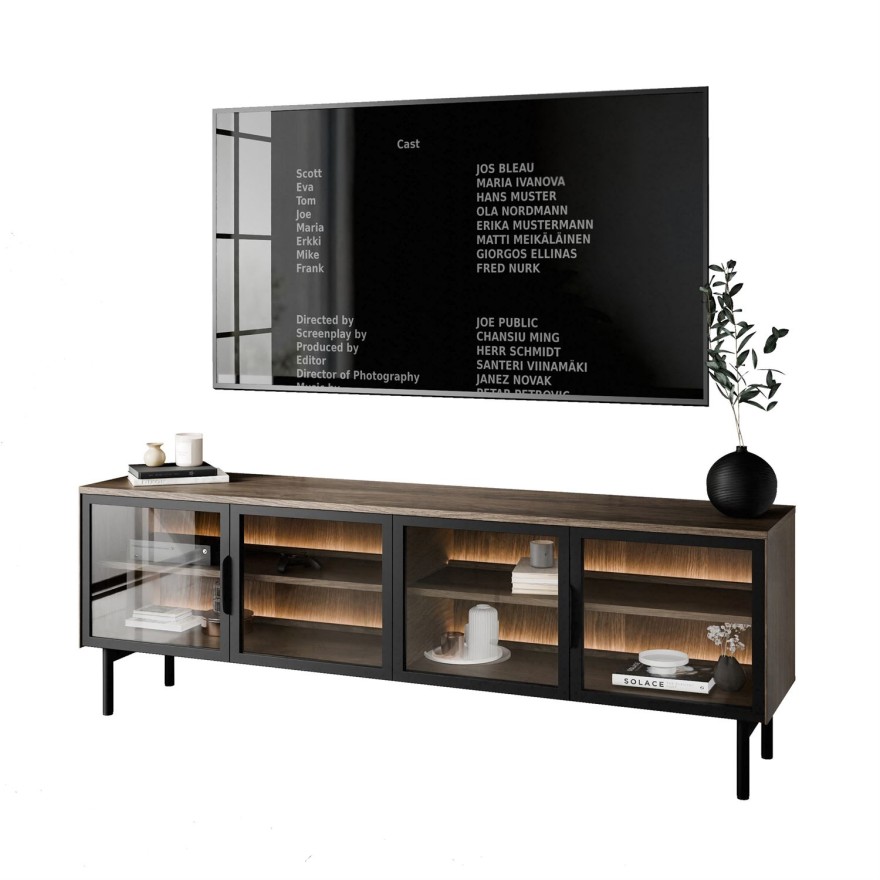 TV-Schrank LINEA LOFT mit LED-Beleuchtung
