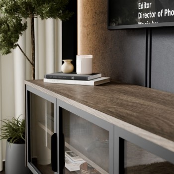 TV-Schrank LINEA LOFT mit LED-Beleuchtung