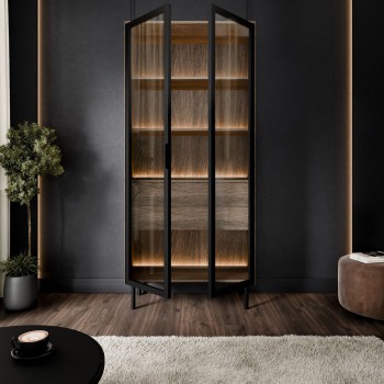 Vitrine LINEA LOFT mit LED-Beleuchtung
