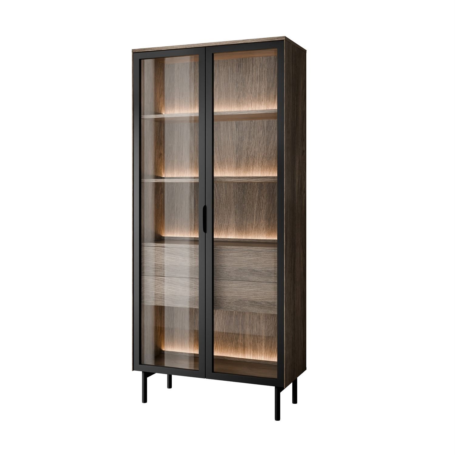 Vitrine LINEA LOFT mit LED-Beleuchtung