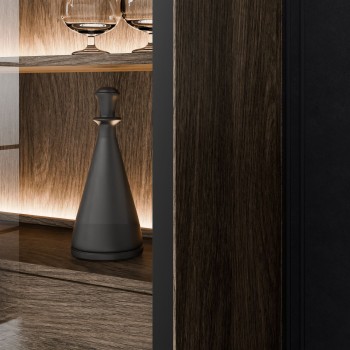 Vitrine LINEA LOFT mit LED-Beleuchtung