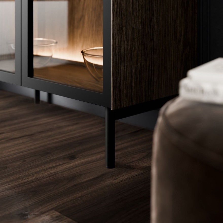 Vitrine LINEA LOFT mit LED-Beleuchtung