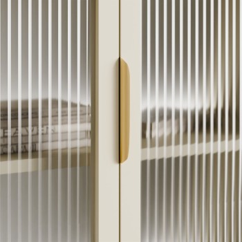 Verglaste Kommode LINEA mit LED-Beleuchtung