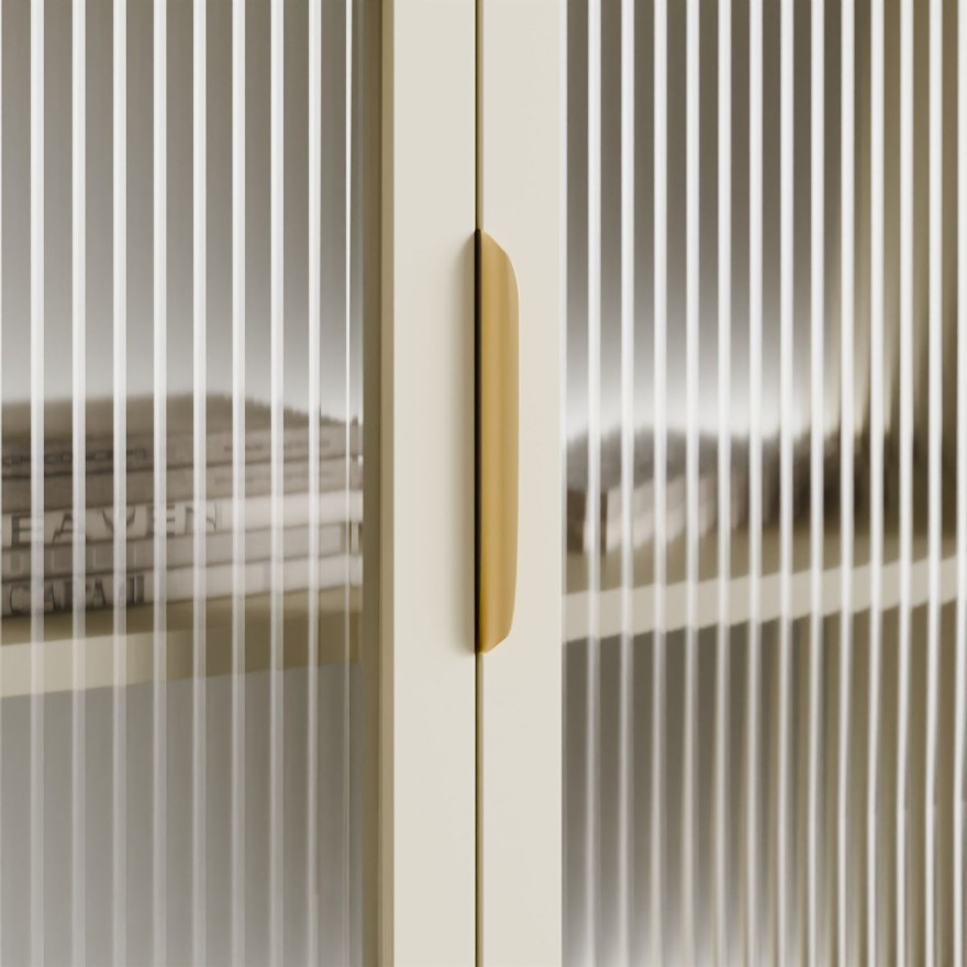 Verglaste Kommode LINEA mit LED-Beleuchtung