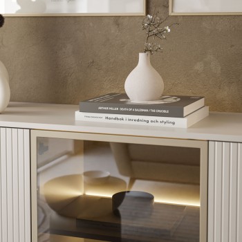 Kommode ECLIPSE K154 Kaschmir mit Beleuchtung