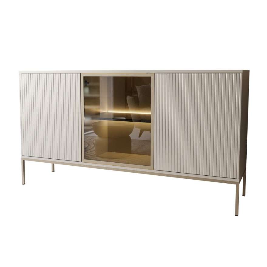 Kommode ECLIPSE K154 Kaschmir mit Beleuchtung