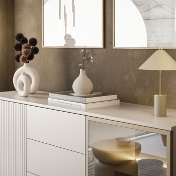 Kommode ECLIPSE KSZ154 mit Schubladen und Beleuchtung Kaschmir