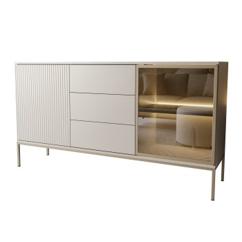 Kommode ECLIPSE KSZ154 mit Schubladen und Beleuchtung Kaschmir