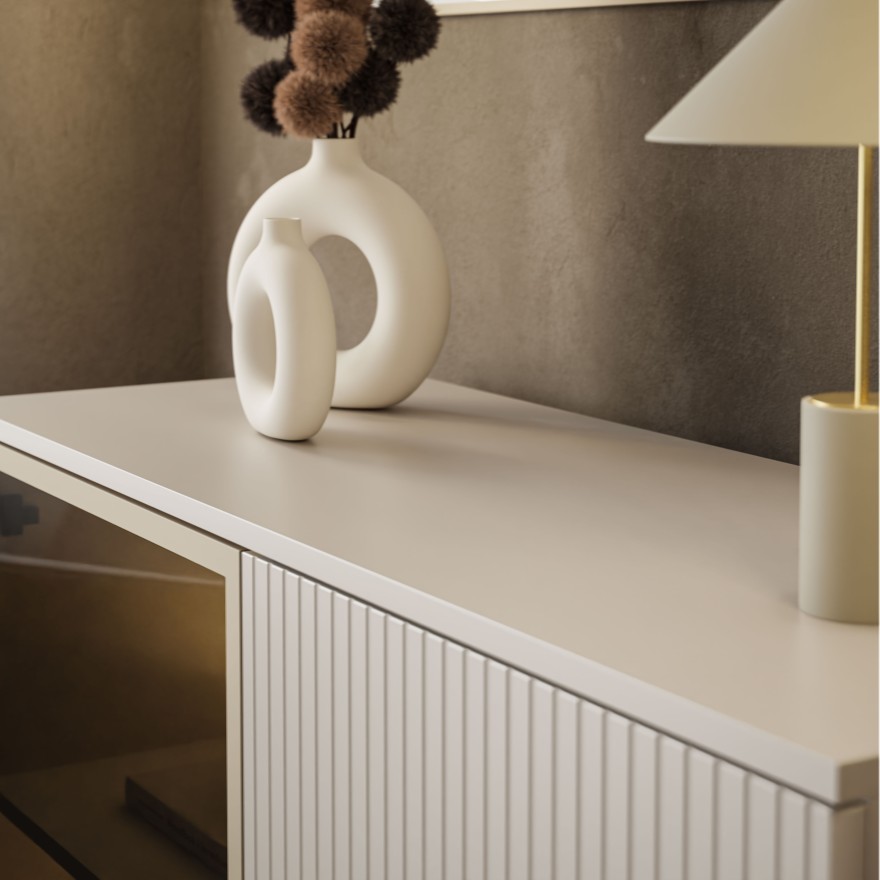 Kommode ECLIPSE K104 mit Beleuchtung Kaschmir