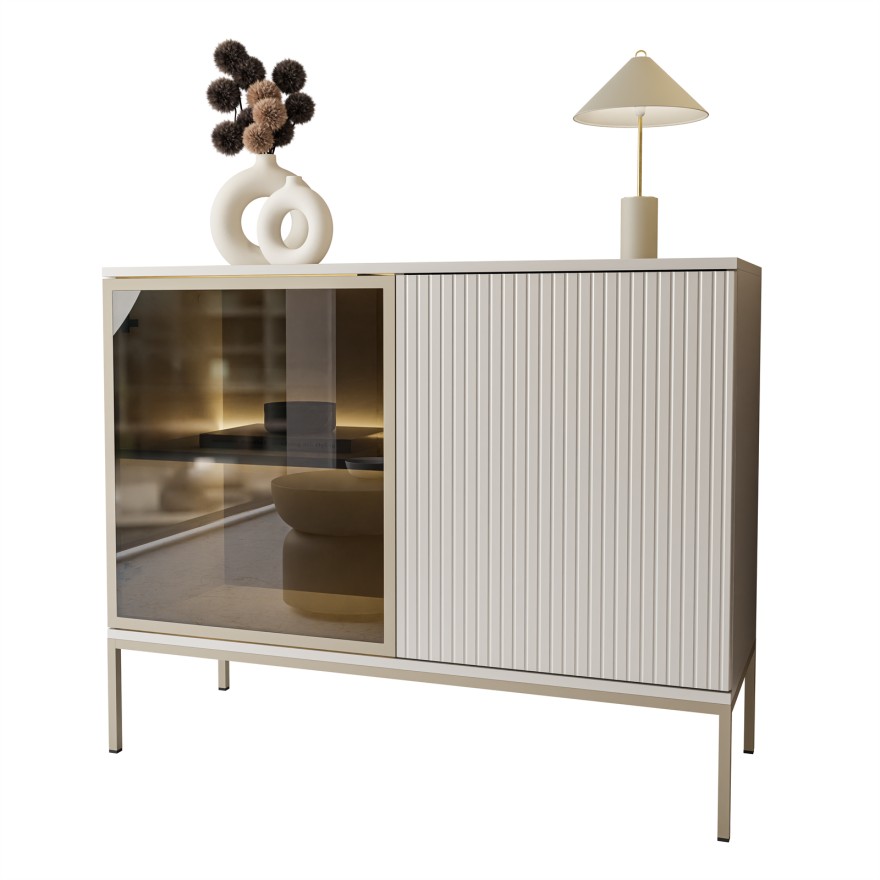 Kommode ECLIPSE K104 mit Beleuchtung Kaschmir