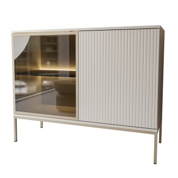 Kommode ECLIPSE K104 mit Beleuchtung Kaschmir