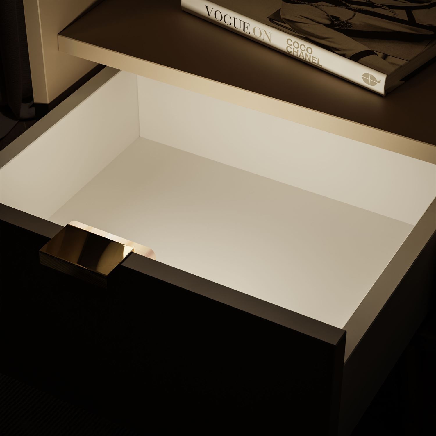Nachttisch ALDO mit LED-Beleuchtung