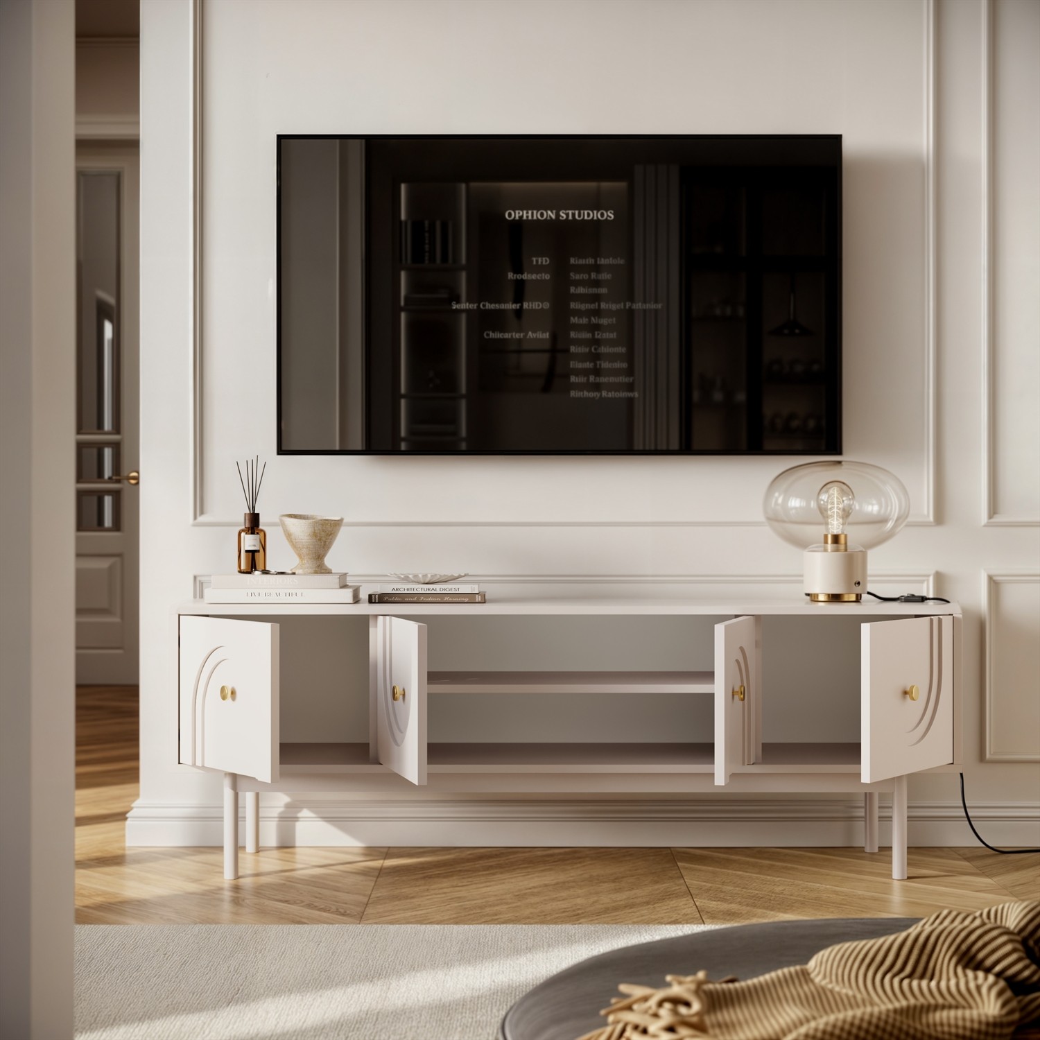 TV-Schrank LIBERTY auf Holzbeinen