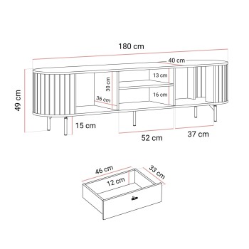 RTV-Schrank ELODIE mit Schublade