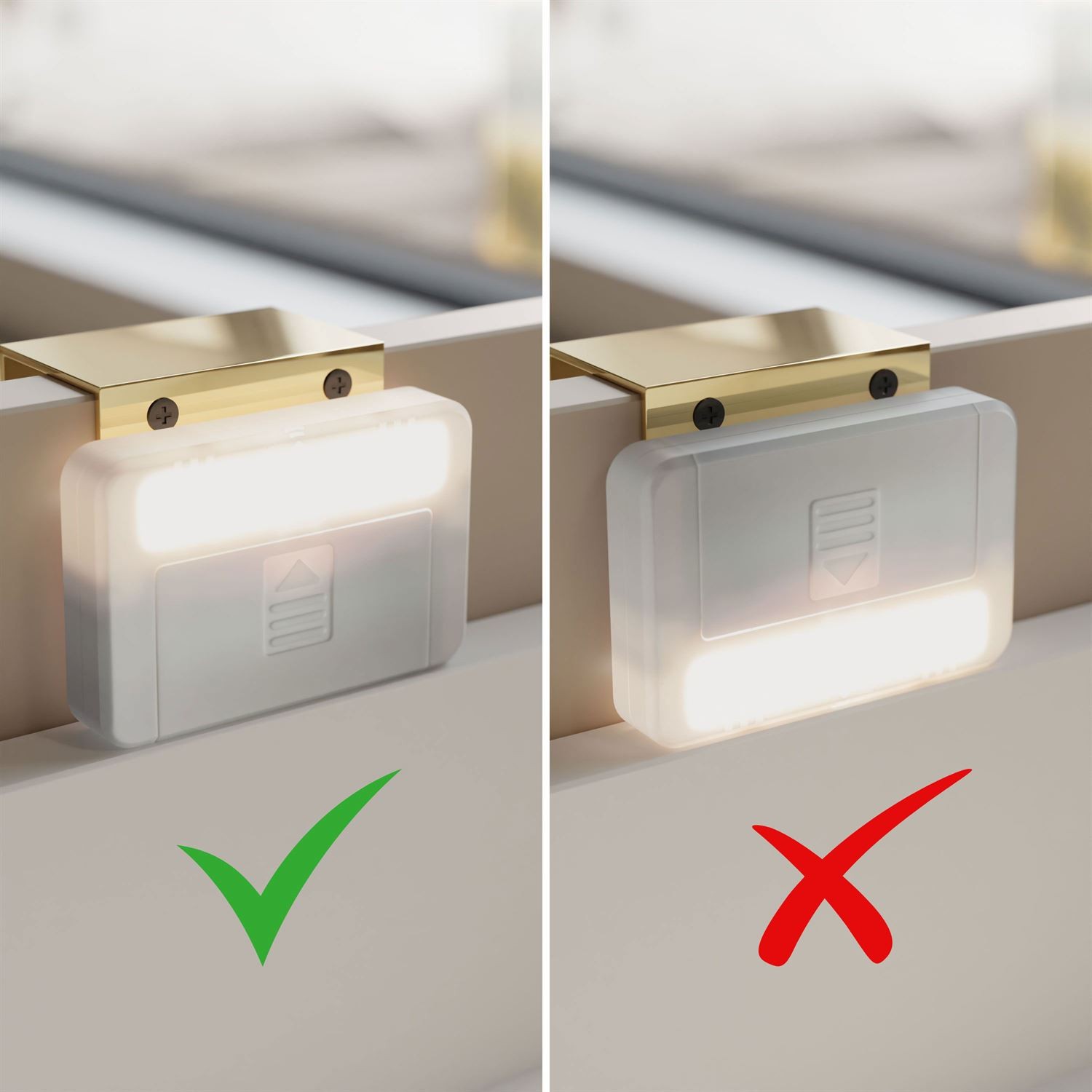 Nachttisch ALDO mit LED-Beleuchtung