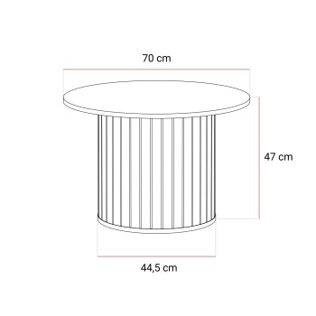 Couchtisch ELODIE 70 cm