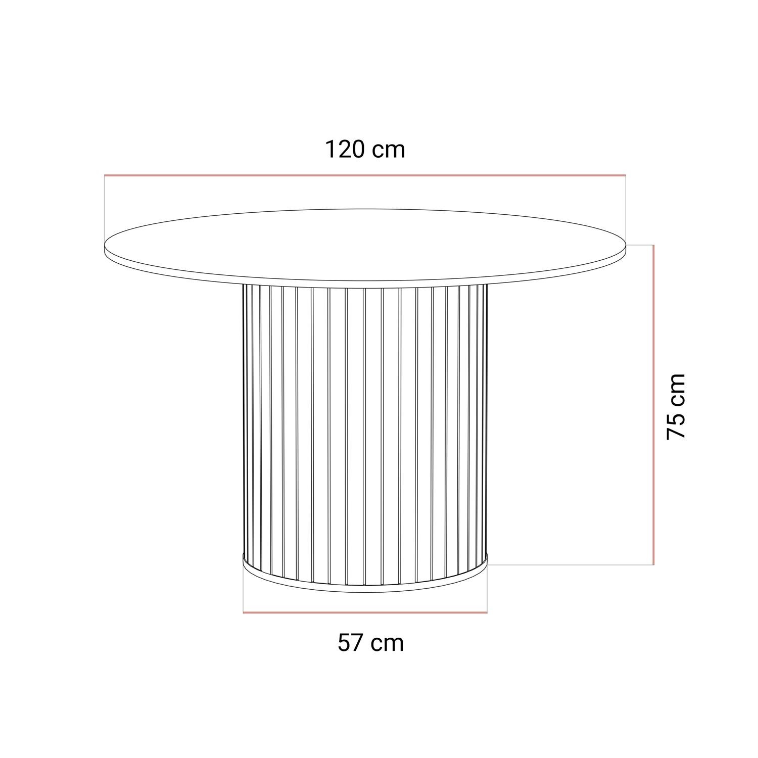Tisch ELODIE 120 cm – fix