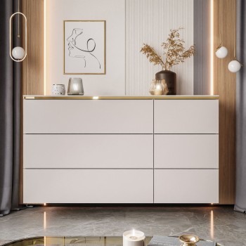 Kommode mit Schubladen AURORA KASCHMIR 6S