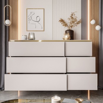 Kommode mit Schubladen AURORA KASCHMIR 6S