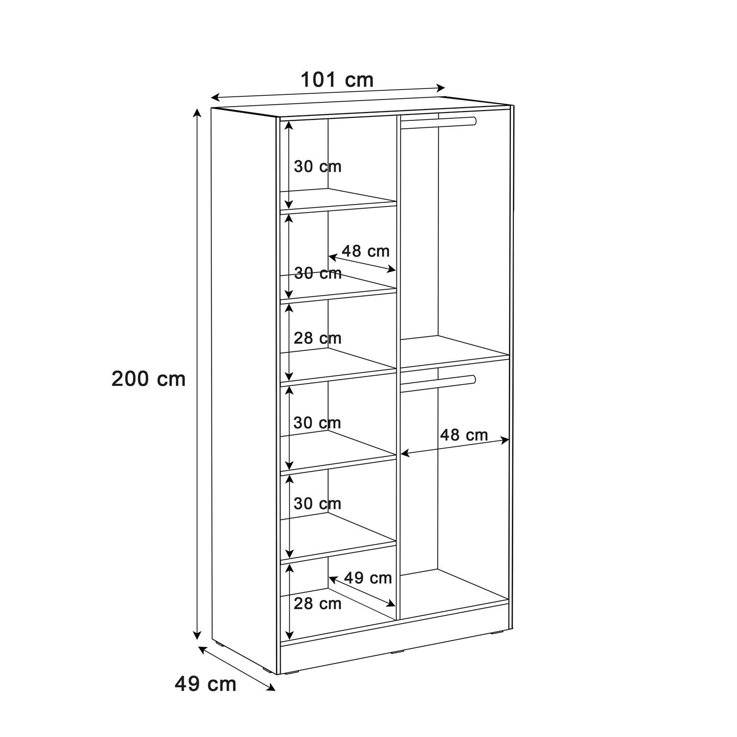 Kippbarer Schrank SANDBOX 100