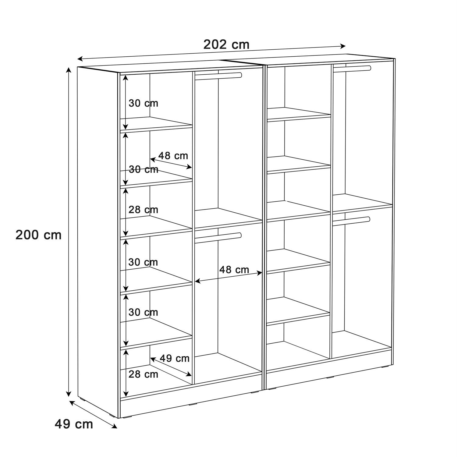 Kippbarer Schrank SANDBOX 200
