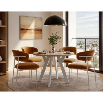 Runder ausziehbarer Tisch VOLTA LOFT