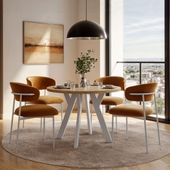 Runder ausziehbarer Tisch VOLTA LOFT