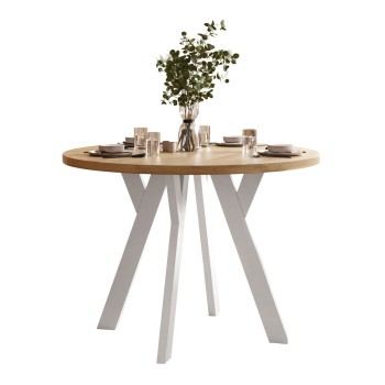 Runder ausziehbarer Tisch VOLTA LOFT