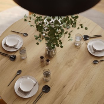 Runder ausziehbarer Tisch VOLTA LOFT