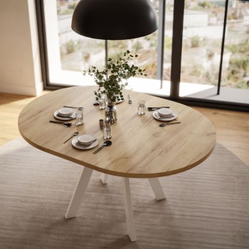 Runder ausziehbarer Tisch VOLTA LOFT