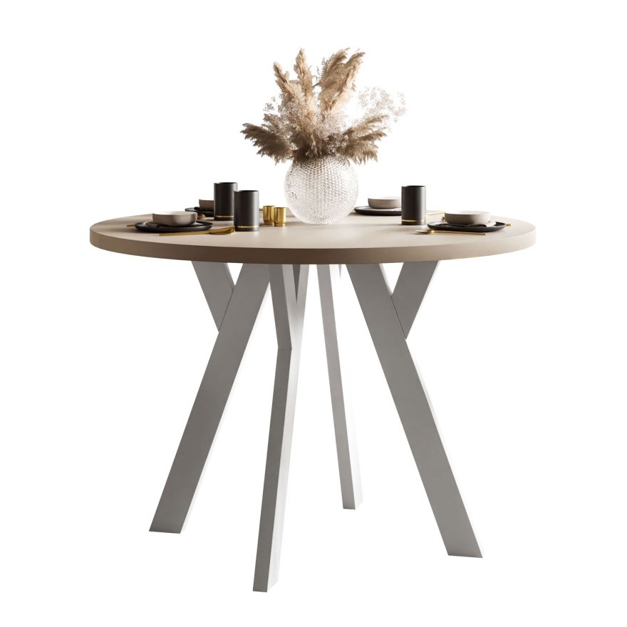 Esszimmer-Set VOLTA MATT mit vier Stühlen