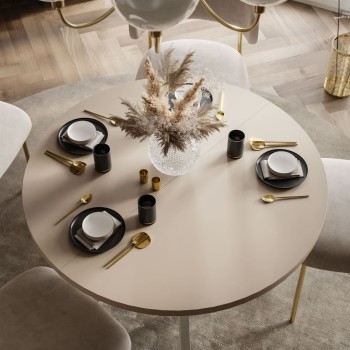 Esszimmer-Set VOLTA MATT mit vier Stühlen