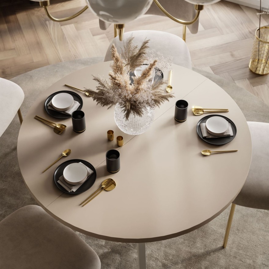 Esszimmer-Set VOLTA MATT mit vier Stühlen