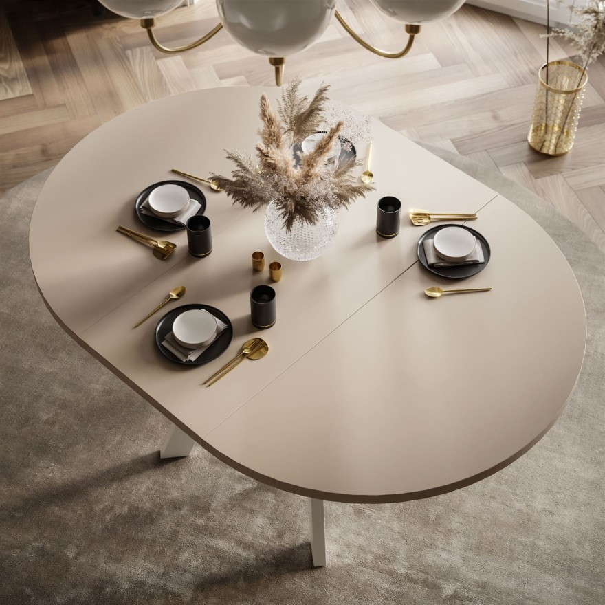 Esszimmer-Set VOLTA MATT mit vier Stühlen