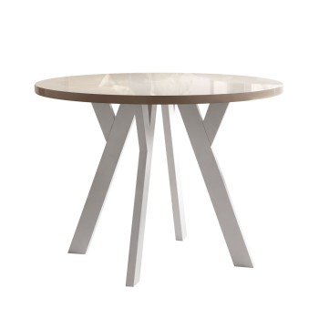 Esszimmer-Set VOLTA GLOSS mit vier Stühlen