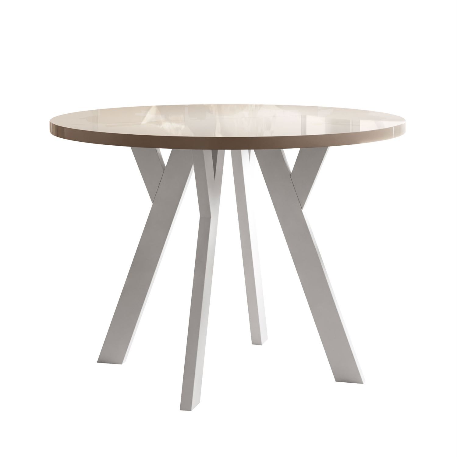 Esszimmer-Set VOLTA GLOSS mit vier Stühlen
