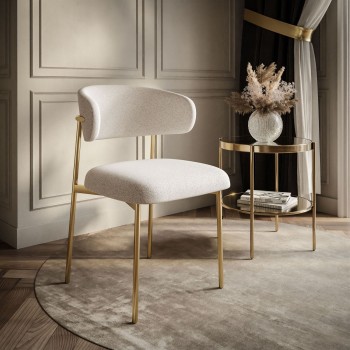 Gepolsterter Stuhl ELYSE GOLD