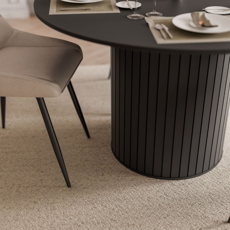 Esszimmer-Set ELODIE mit vier Stühlen