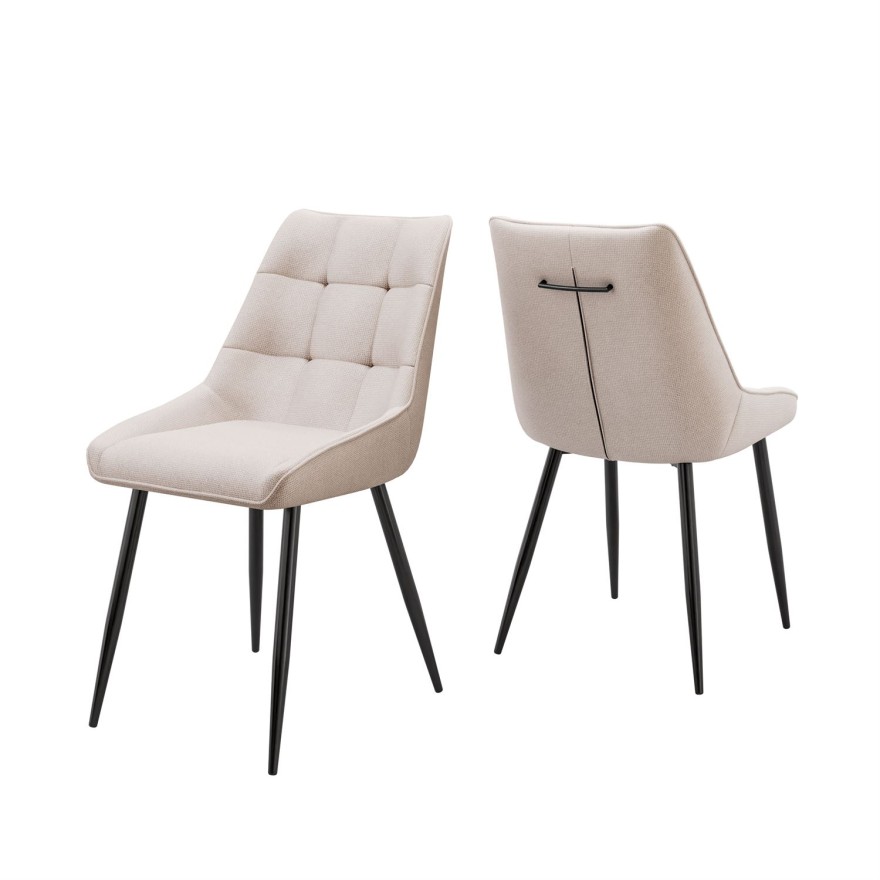 Esszimmer-Set ELODIE mit vier Stühlen