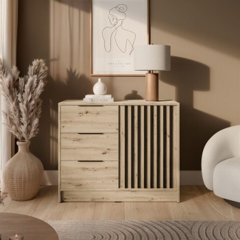 Komoda NELA mit Lamellen