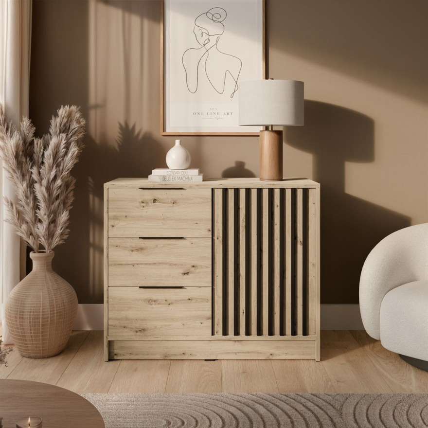 Komoda NELA mit Lamellen
