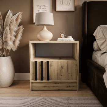 Nachttisch NELA mit Lamellen