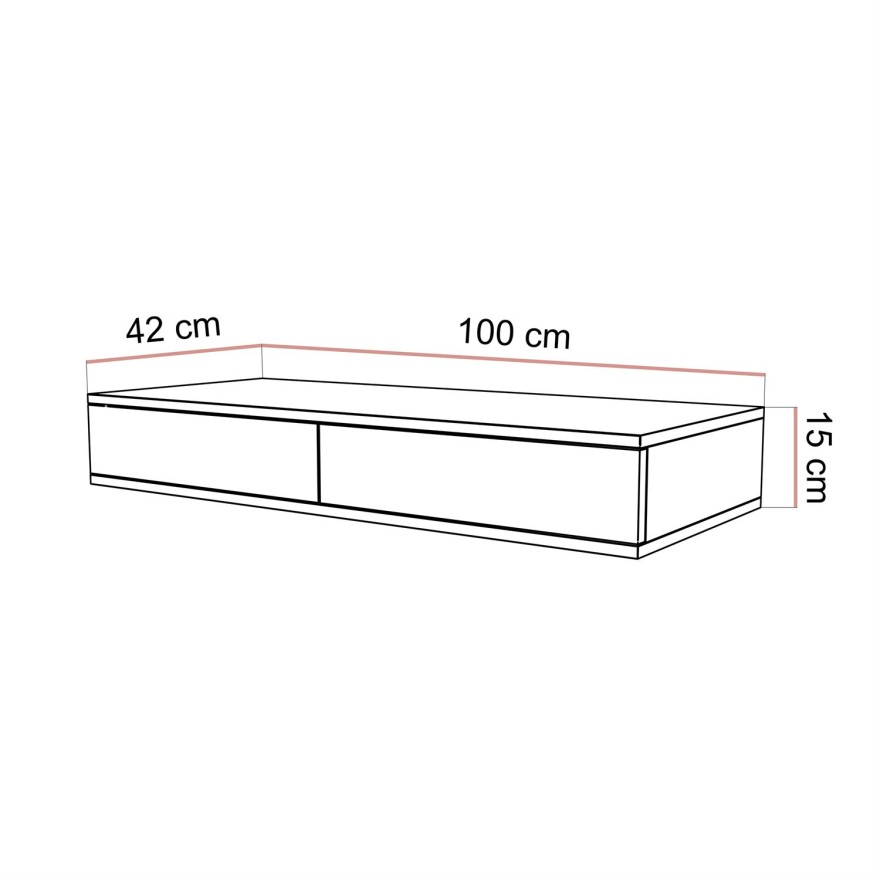 Hängende Konsole BLANCO GLAMOUR Kaschmir