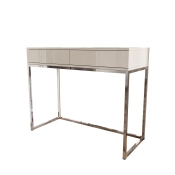 BLANCO GLAMOUR Konsole in Kaschmir auf verchromtem Gestell