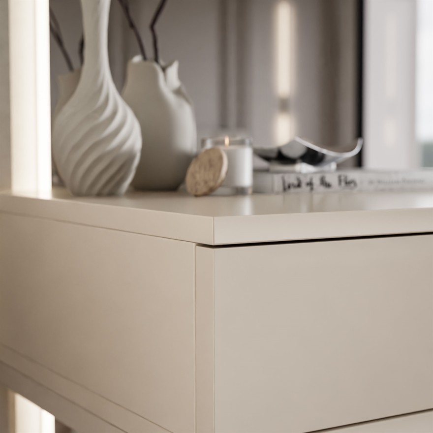 Konsole BLANCO GLAMOUR Kaschmir auf Gestell