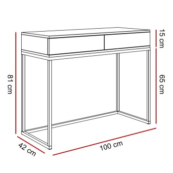 Konsole BLANCO GLAMOUR Kaschmir auf Gestell