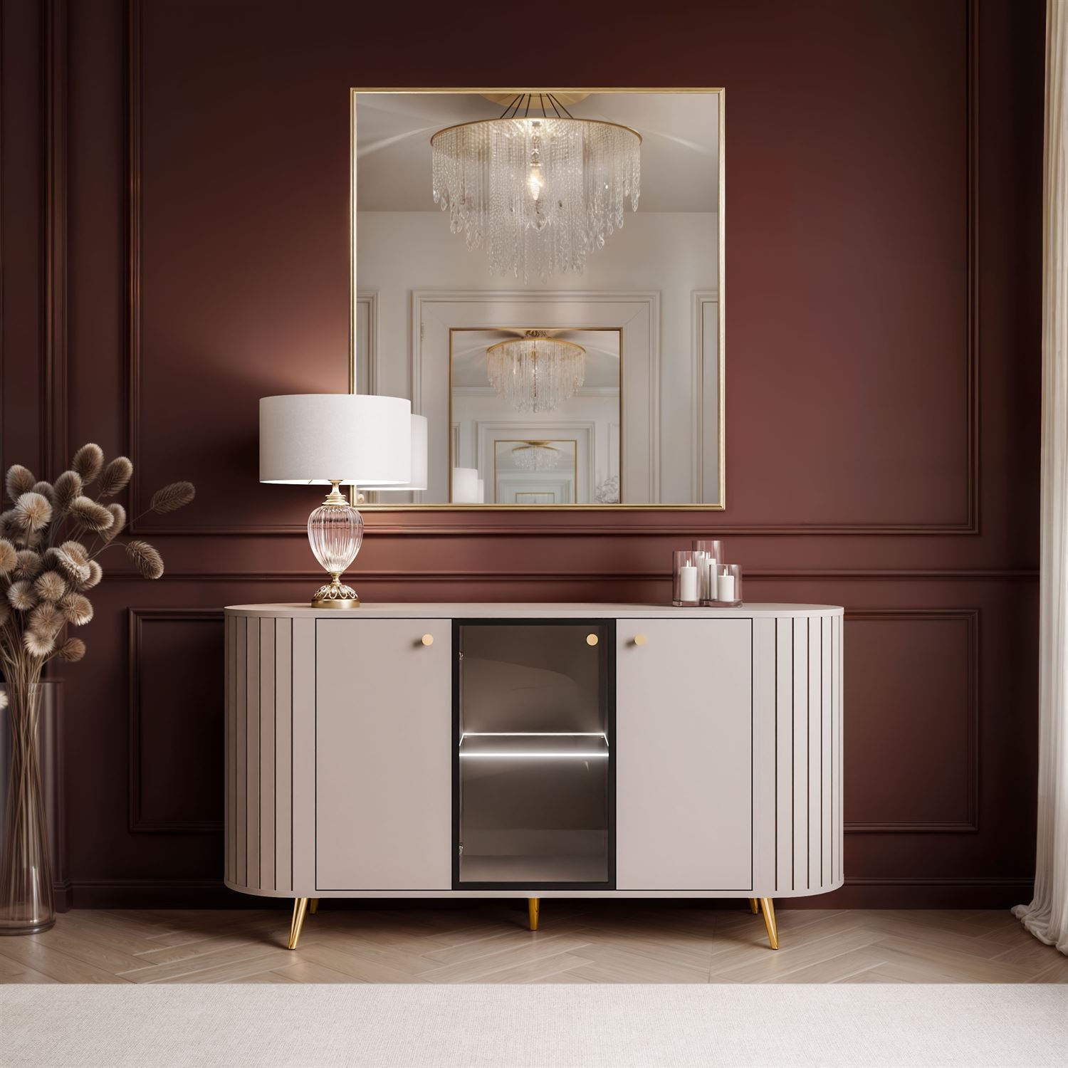Kommode ELODIE II 3D mit LED-Beleuchtung