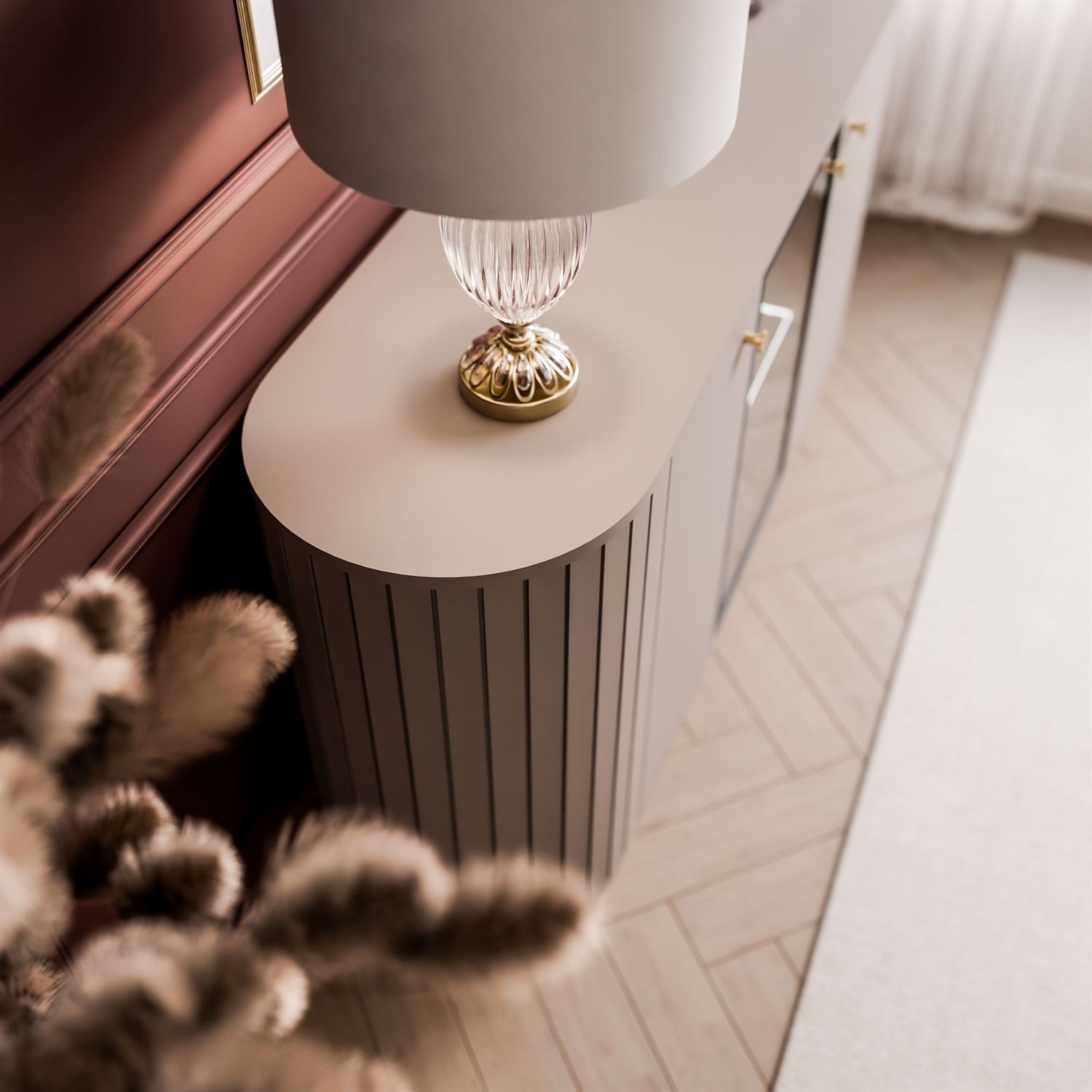 Kommode ELODIE II 3D mit LED-Beleuchtung