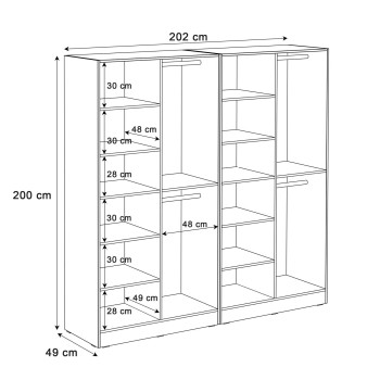 Kipp-Schrank SANDBOX MODERN 200