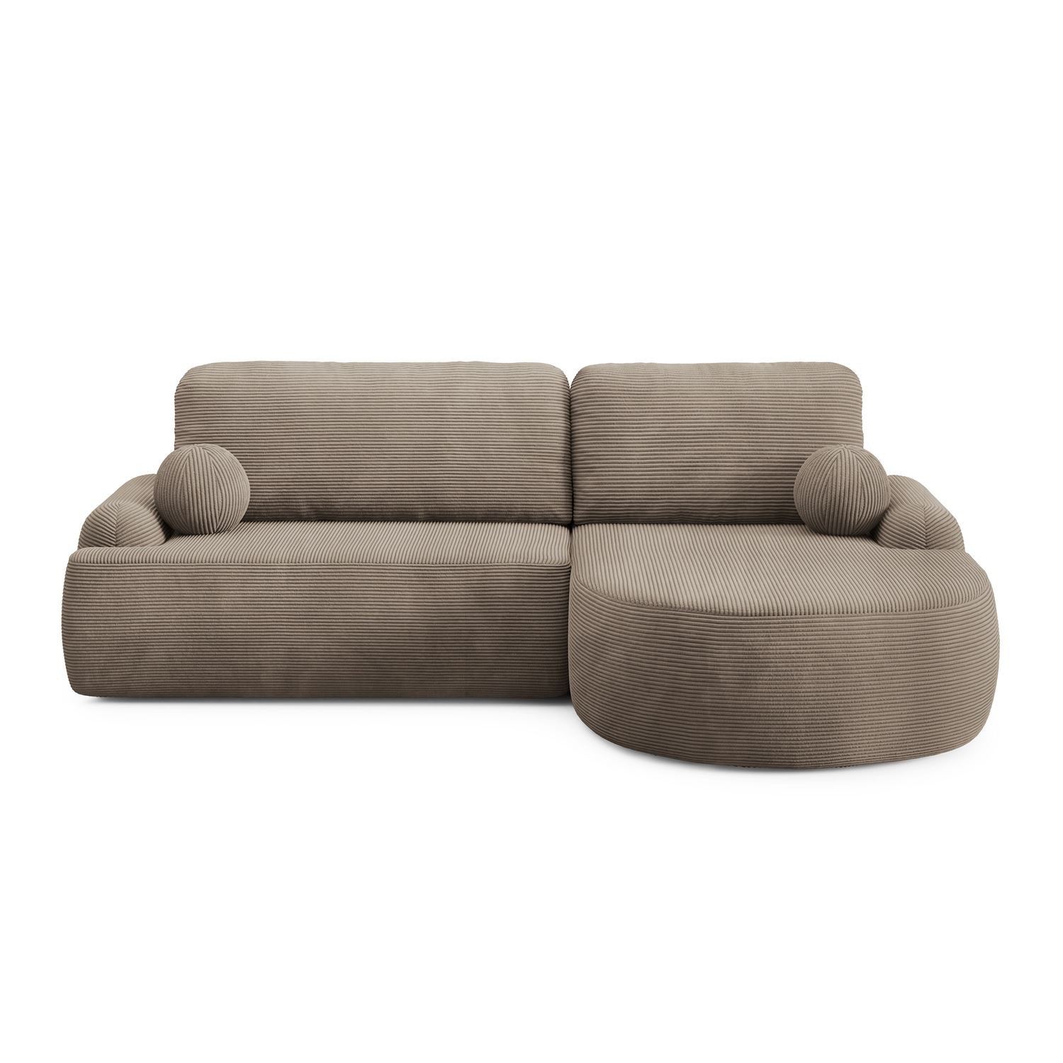 Runde Eckcouch CLEO II mit Schlaffunktion